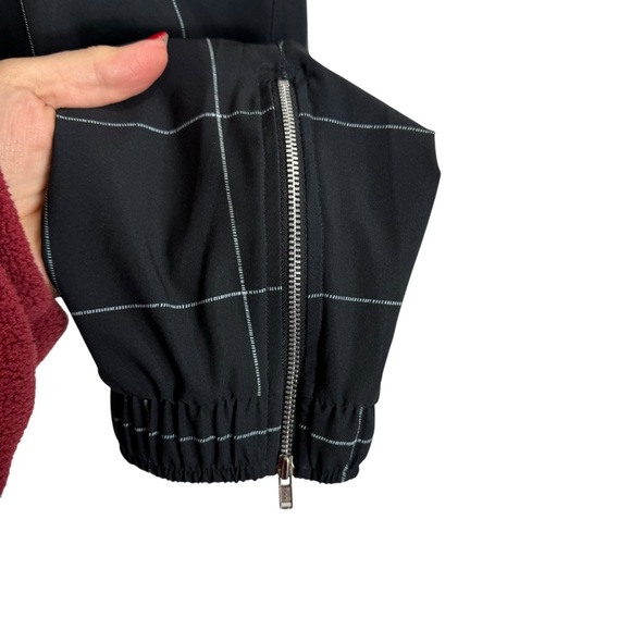 Albion Fit Jetsetter Joggers Black Windowpane Athleisure Travel Sz S - Picture 4 of 6